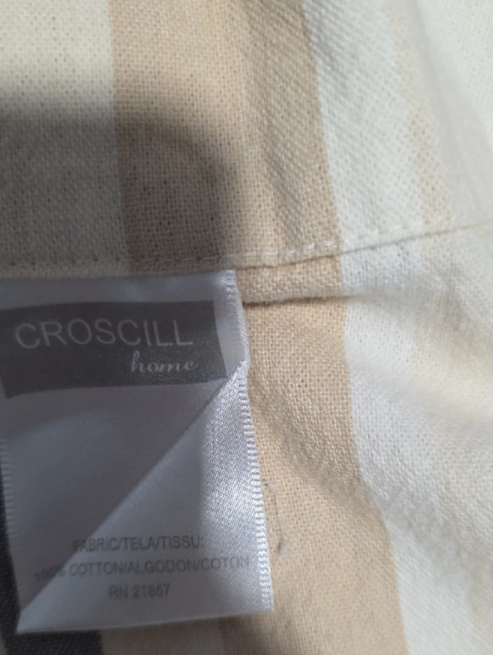 Croscill Potomac Striped Top Grommet Drapery Panel